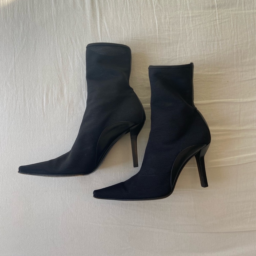 Sergio Rossi Milano Mesh Heeled Boots